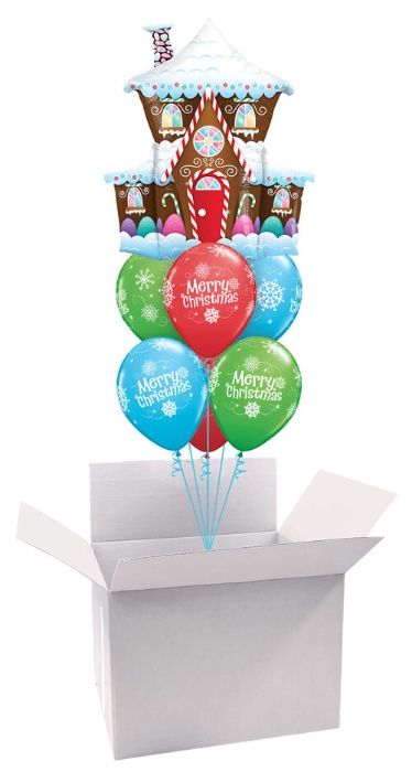 Paczka Balonowa ŚWIĄTECZNA Bukiet Premium dla Dzieci Piernik Renifer