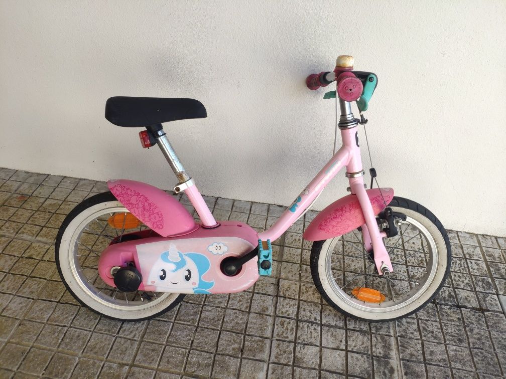 Bicicleta criança unicórnio