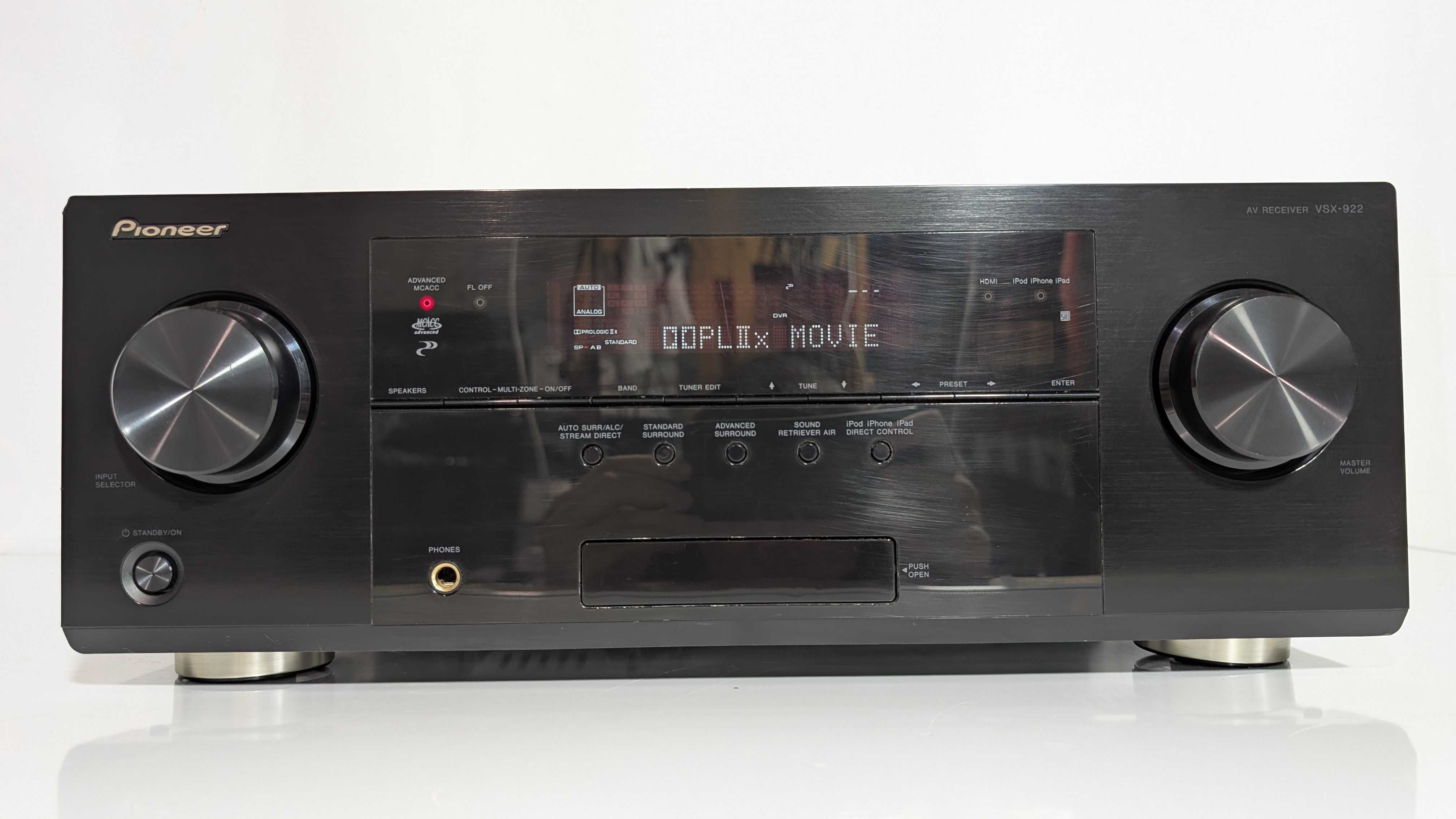 7.2 Ресивер Pioneer VSX-922,має 150 Вт/канал/HDMI/ARC/ЦАП/USB/AirPlay