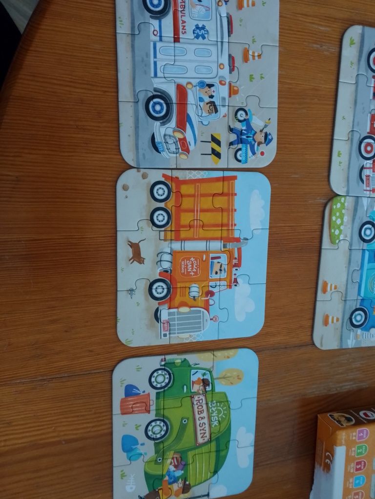 Czuczu Puzzle układanki pojazdy dla chłopca 2,5-3+
