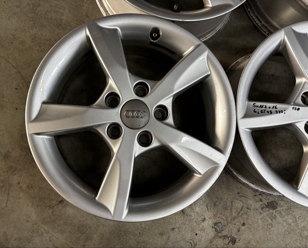 Felgi aluminiowe 5x112x16 6J ET48 AUDI ORYGINAŁ, VW, SKODA itp