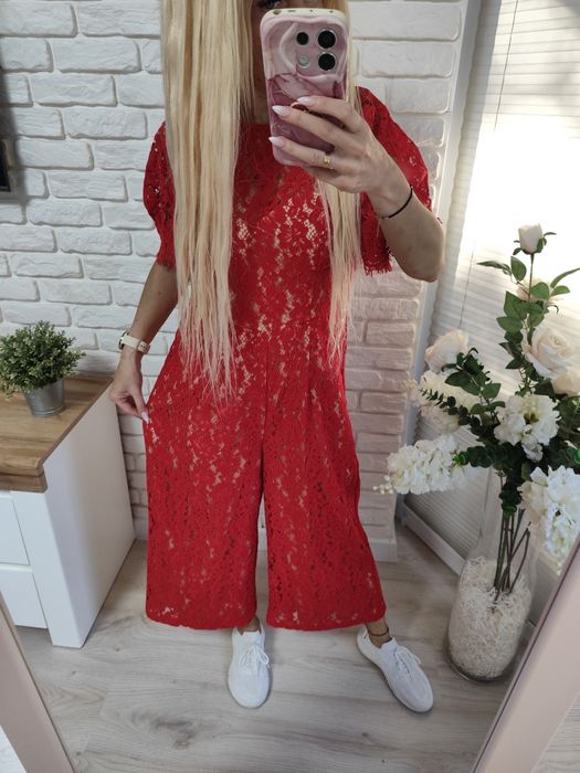 Czerwony kombinezon Forever Unique rozmiar 38