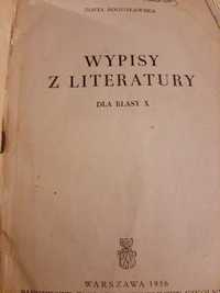 Wypisy z liiteratury dla kl. X, Z.Bogusławska