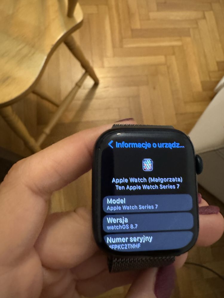 Apple watch 7 z możliwością esim i dwoma paskami