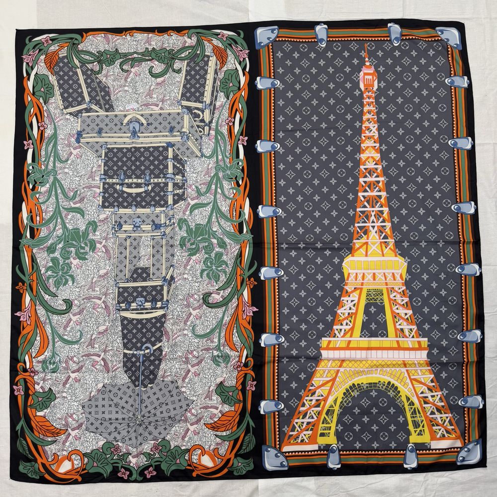 Платок хустка шовк шелк великий большой Louis Vuitton hermes