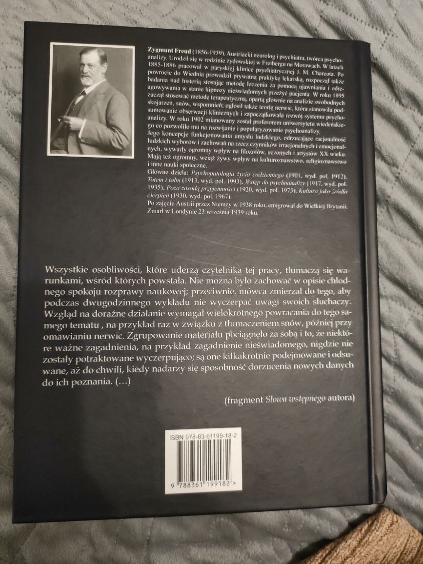 Książka psychologiczna - Wstęp do psychoanalizy Zygmunt Freud