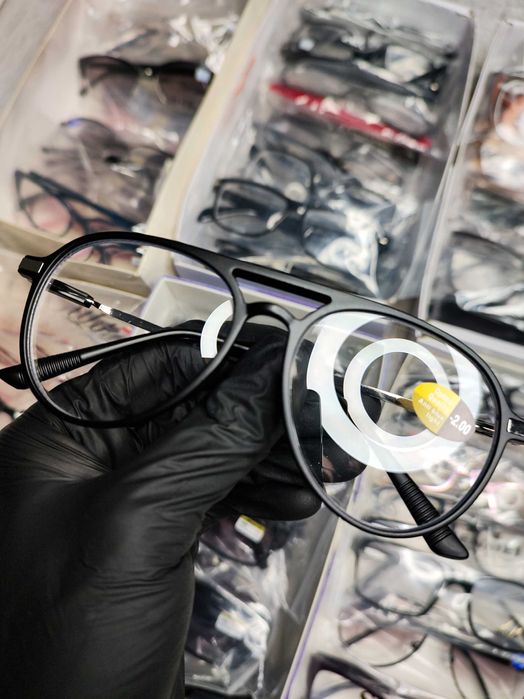 Окуляри UV400 Фільтр Для Зору від +|- 0 до 20  Скло та Полікарбонат