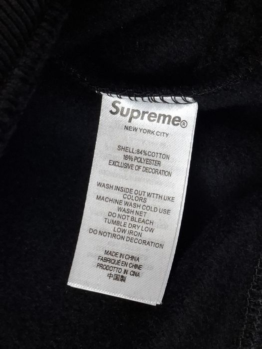 Худі / Худи / Supreme Black Big Logo