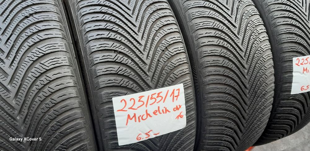 Opony Zimowe 225÷55÷17÷.MICHELIN.Cena 800 zł kpl-4 szt.Montaż.Wysyłka.