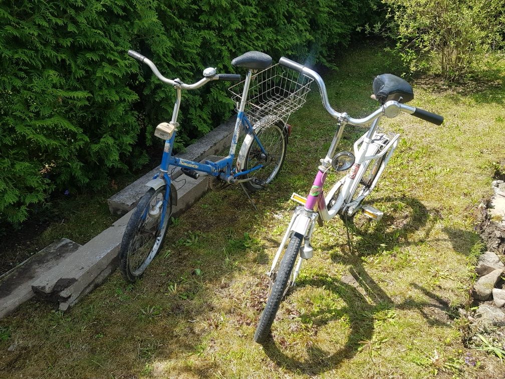 Dwa rowery klasyki składak możliwa wysyłka