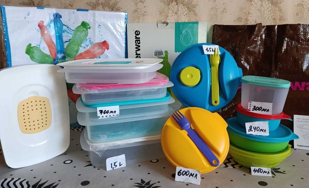 Контейнеры для хранения, для СВЧ, шейкеры, ланч-боксы Tupperware