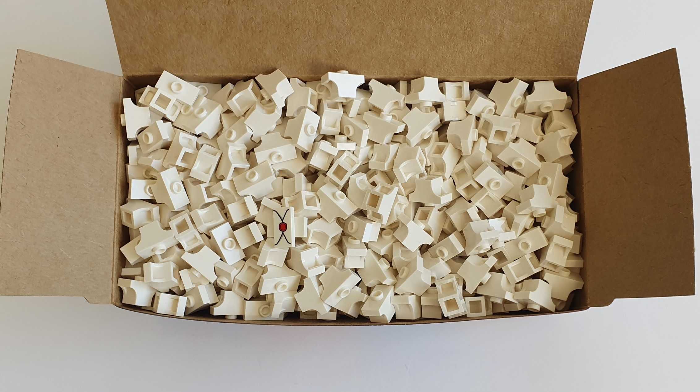 LEGO pudełko klocków: łuk biały 1x1, LEGO 38583