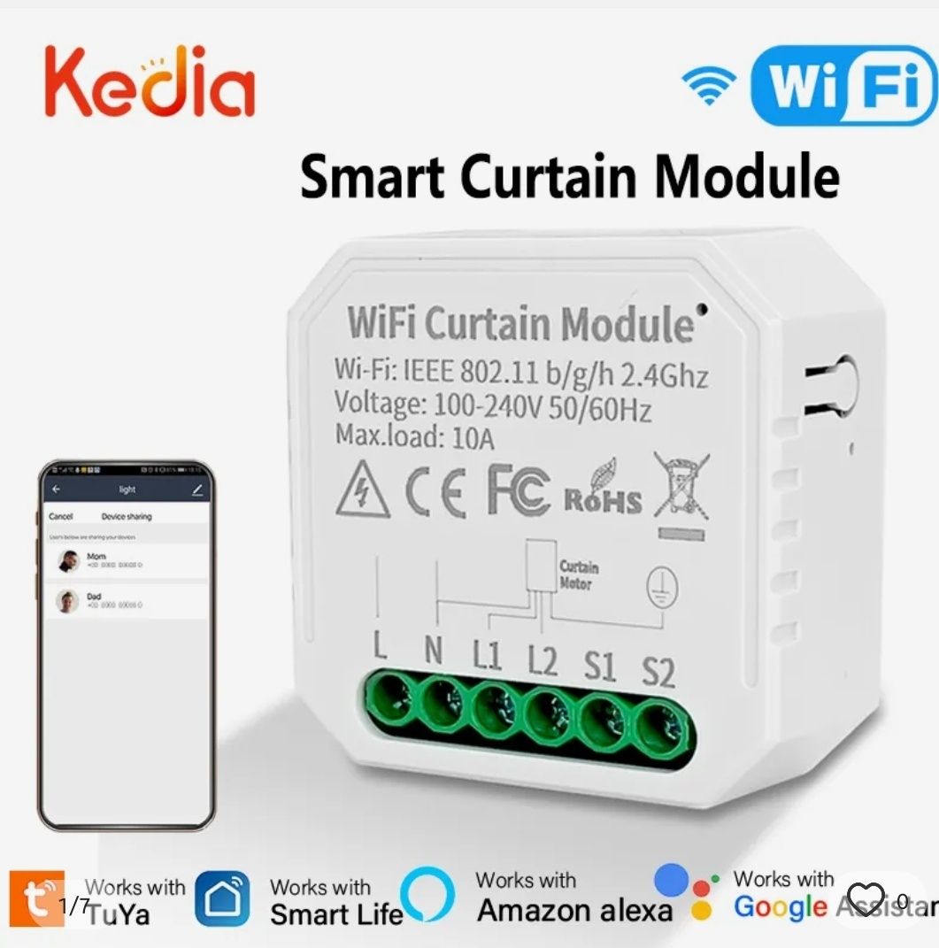 modulo estores eléctricos wifi smart house