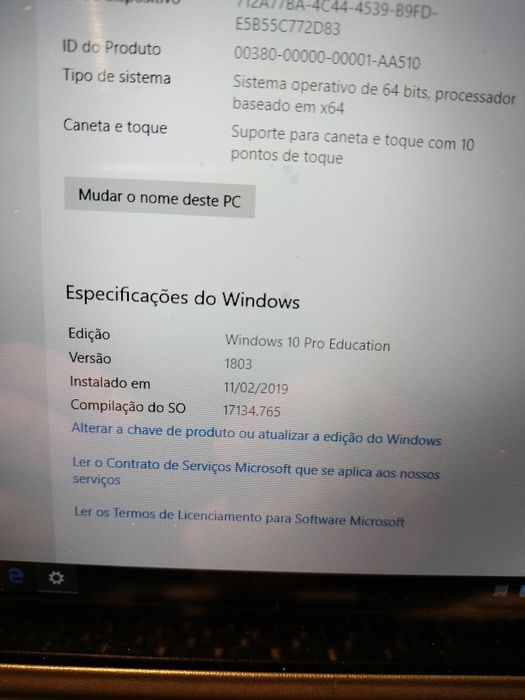 Laptop 2 em 1 tablet Windows 10 Pro