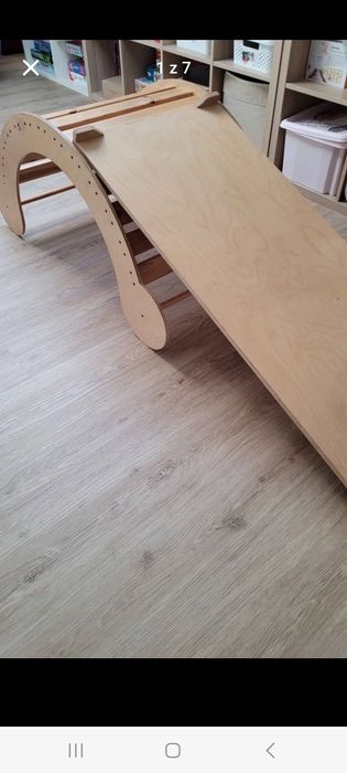 Bujak zjeżdżalnia drewniana
