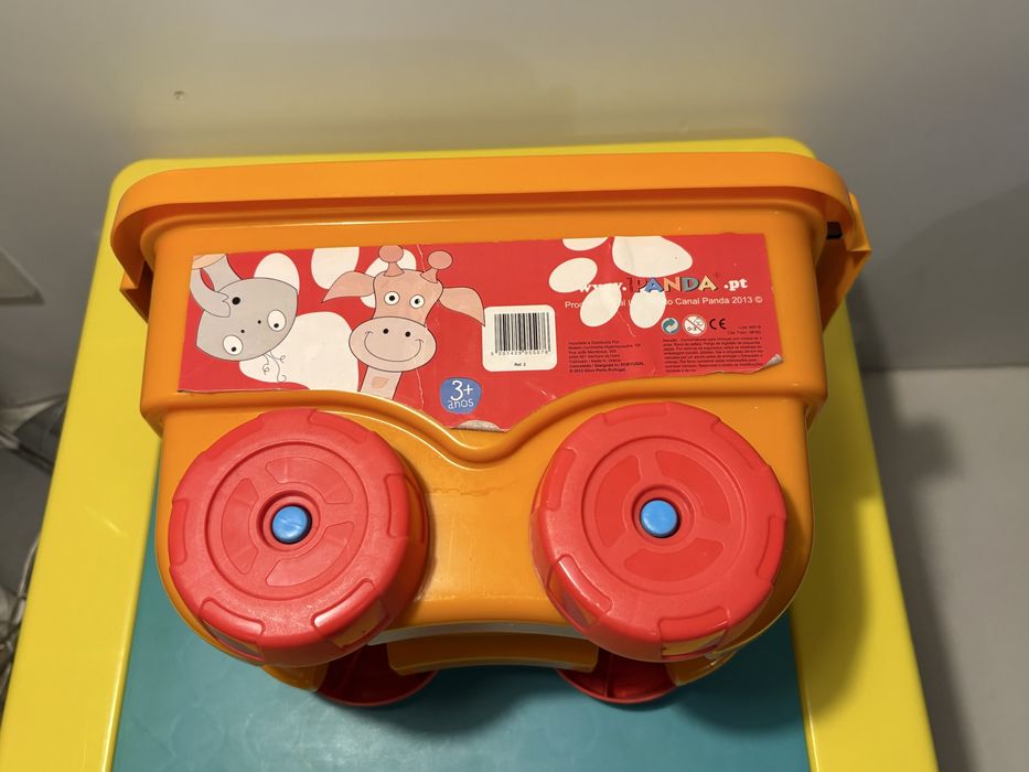 Carrinho de blocos de construção infantil