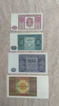 nowe piękne kopie banknotów polskie złote z 1946 roku stan UNC