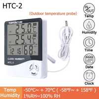 Termómetro e Higrómetro, temperatura interior e exterior em simultâneo