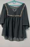 George bluzka szeroka oversize hippie czarna rozmiar L