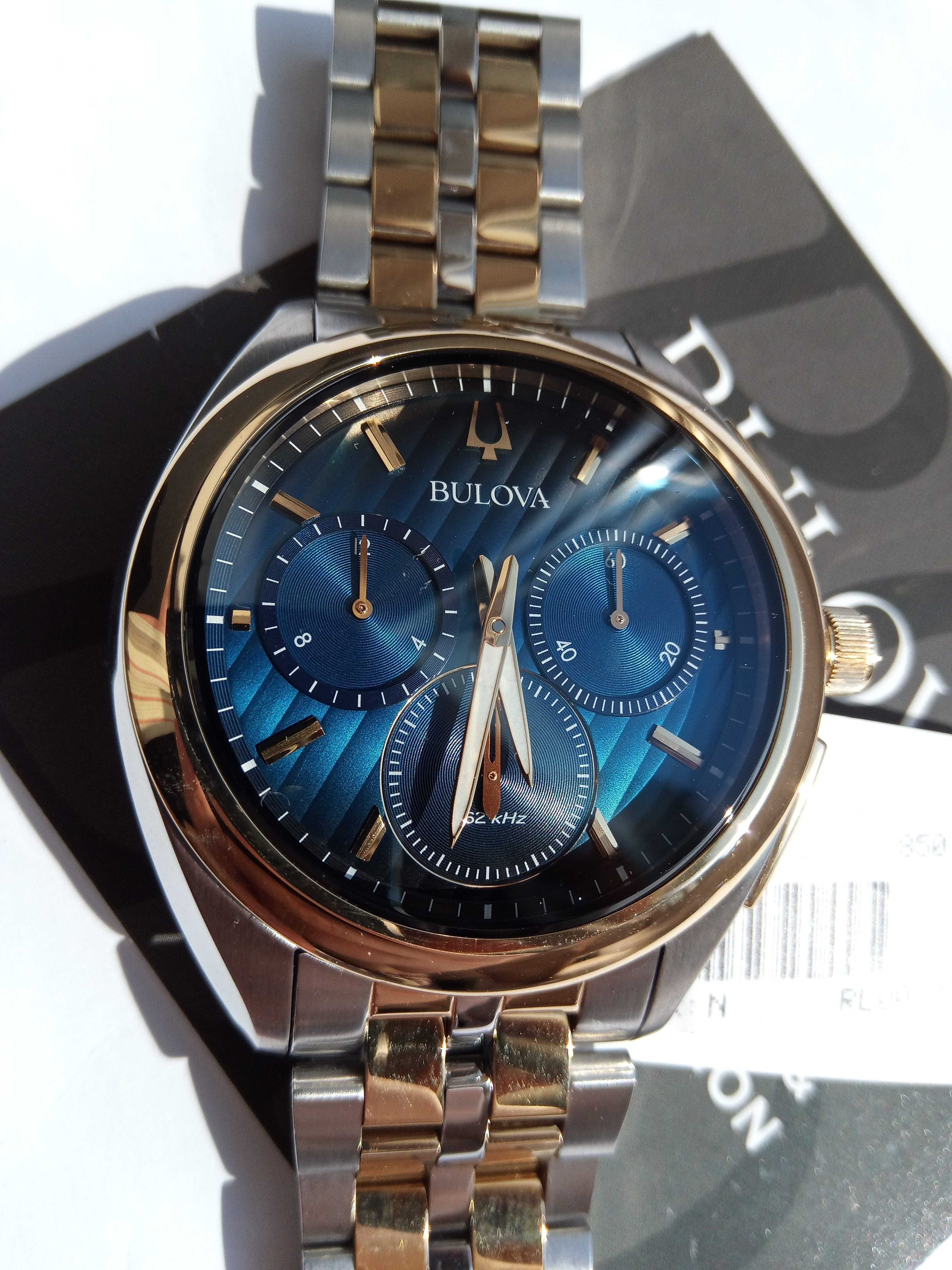 Bulova CURV 98A159 - высочайшая точность 262 кГц изогнутый сапфир $850