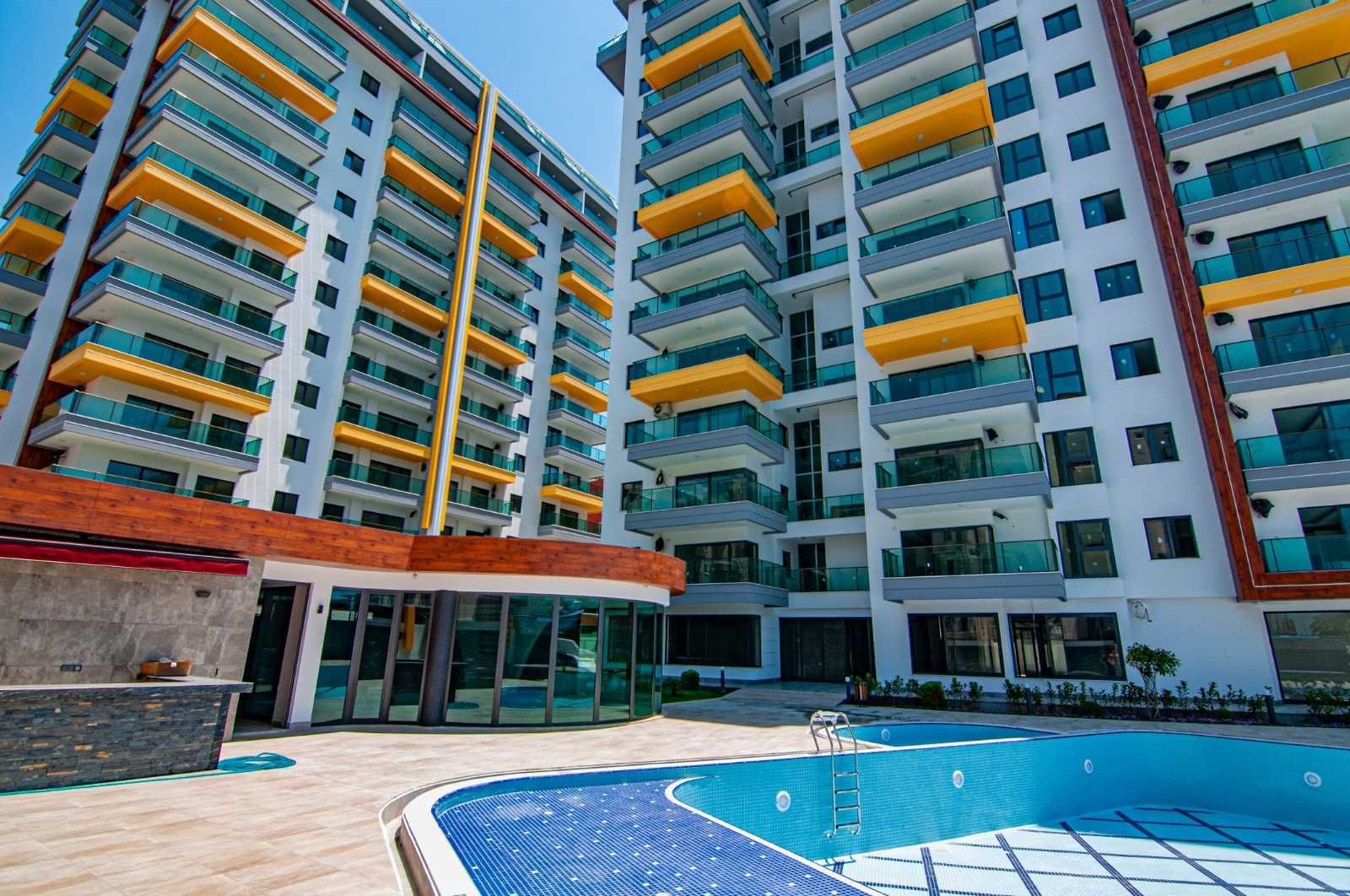 Люкс Квартира 90м2/Апартамент 2+1 от моря 50м под ВНЖ Алания Турция.LY