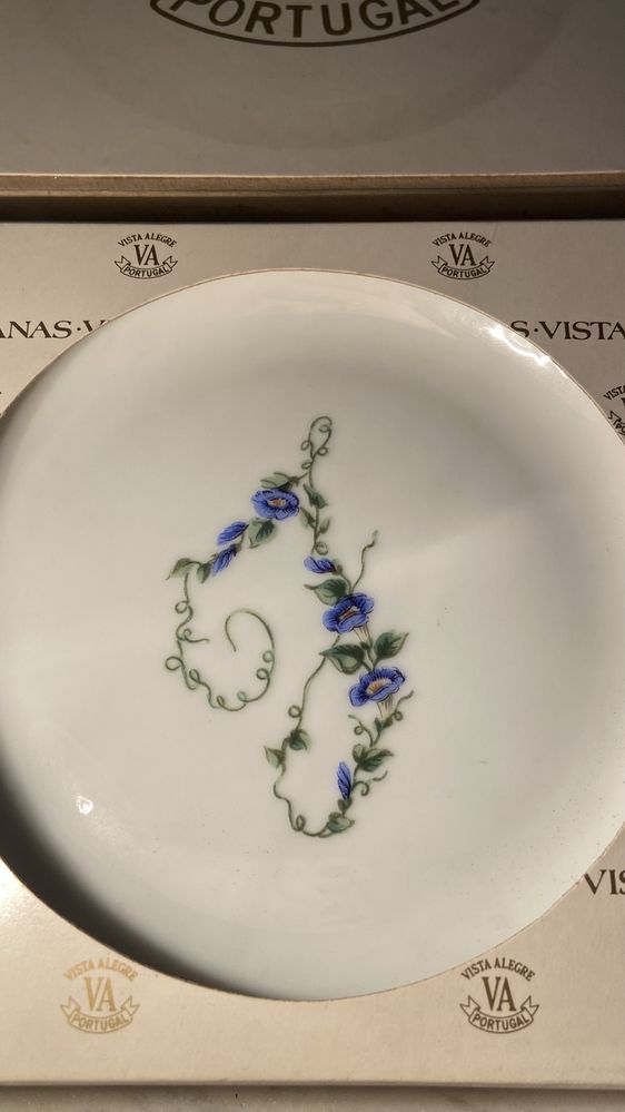 Prato-Decorada com Inicial