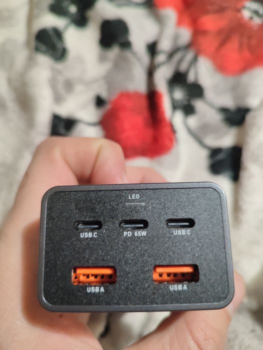 Мережева зарядна станція 125 w Gan Pd