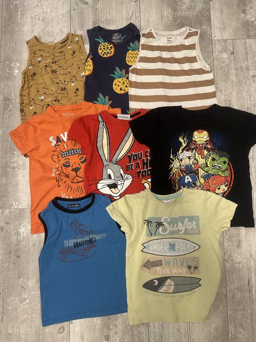 Zestaw koszulek chłopięcych 128
