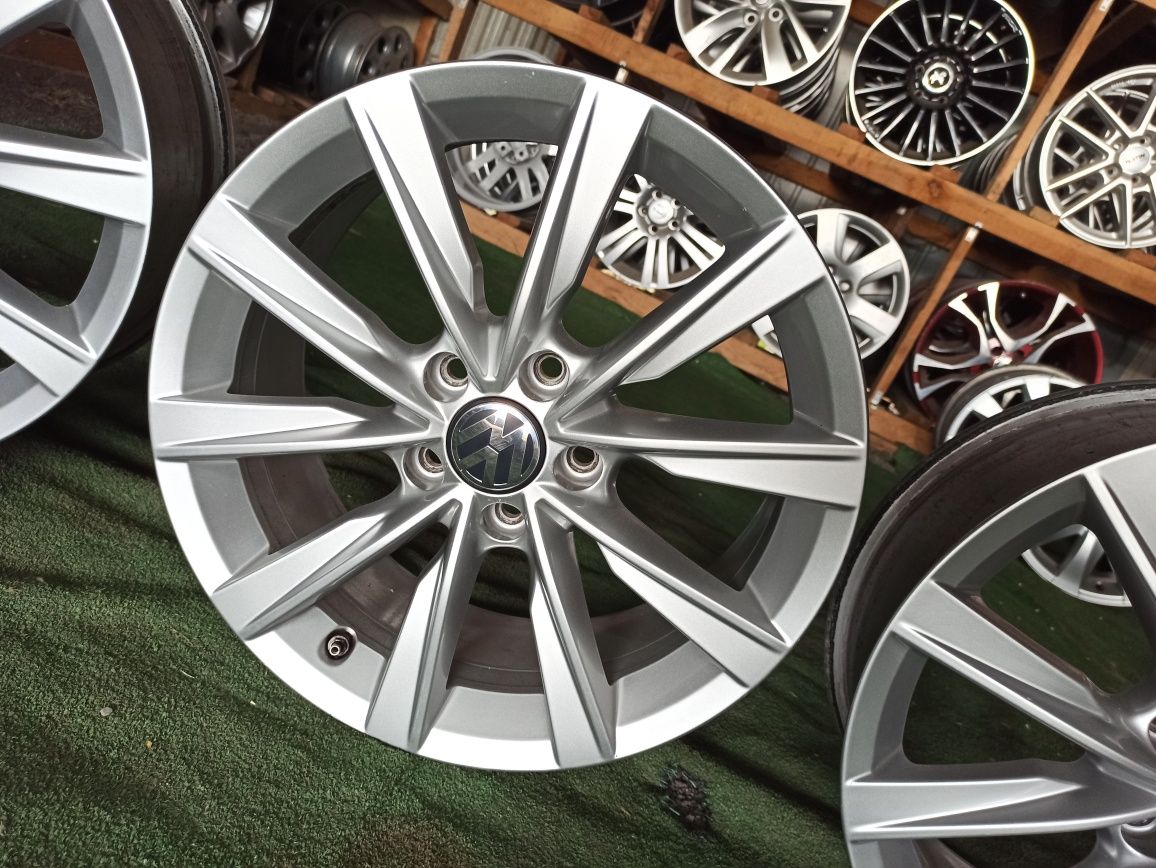 97 TSM alufelgi 5x112 7x17 et43 57.1 oryginał VW srebrne audi seat sko