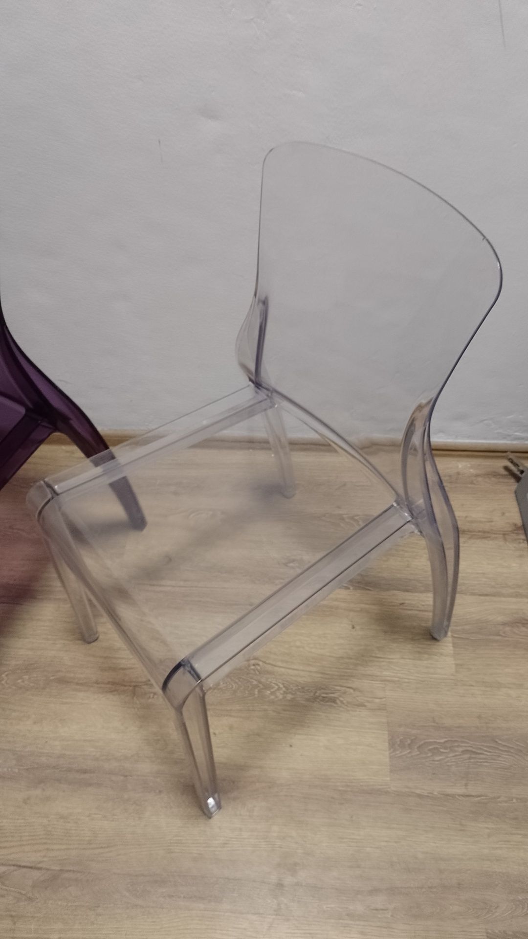 Krzesło transparentne włoskie domitalia