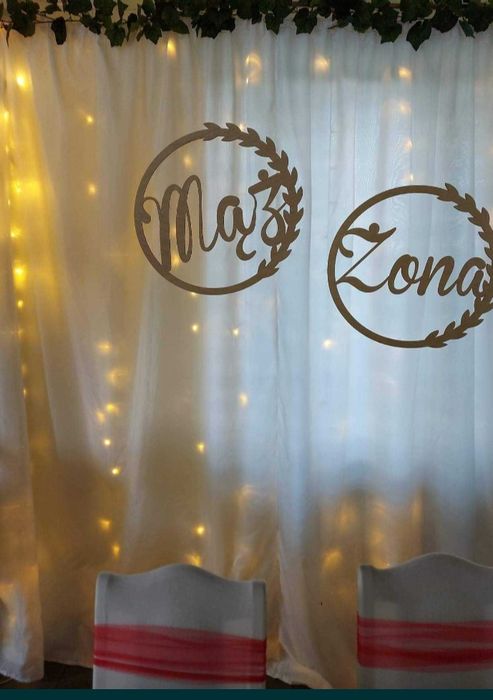 Ścianka/pokrowce ślubne