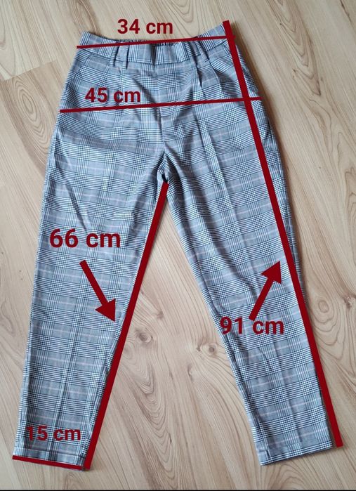 Nowe spodnie w kratę