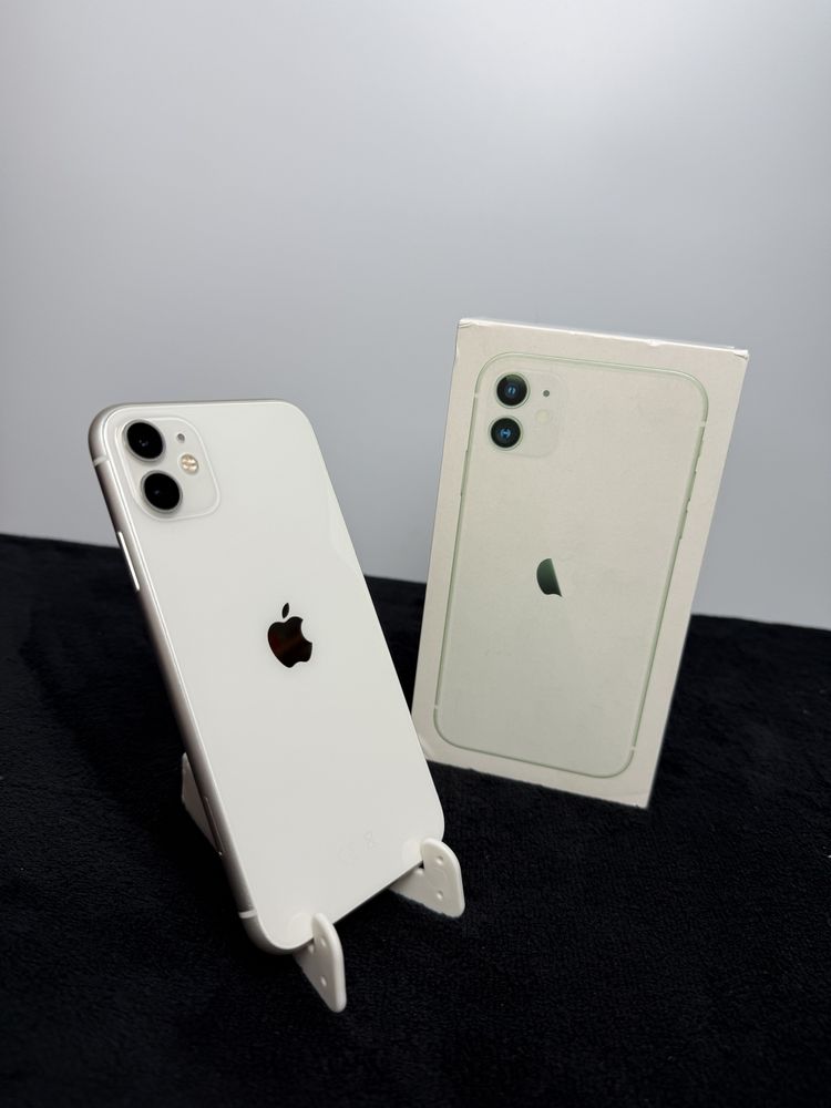 iPhone 11|White|100%|Bardzo Dobry|Pełen Zestaw