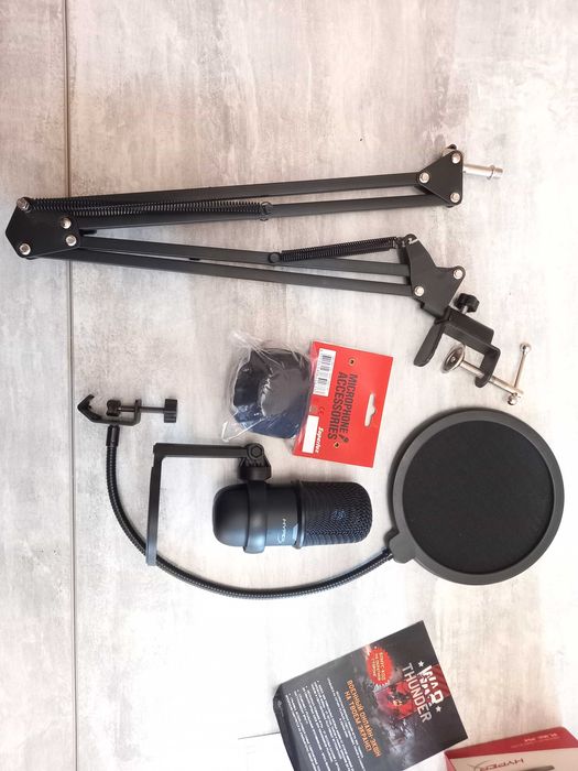 Новенький Мікрофон HyperX SoloCast + пантограф і поп фільтр