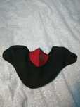 Máscara Facial preto e vermelho