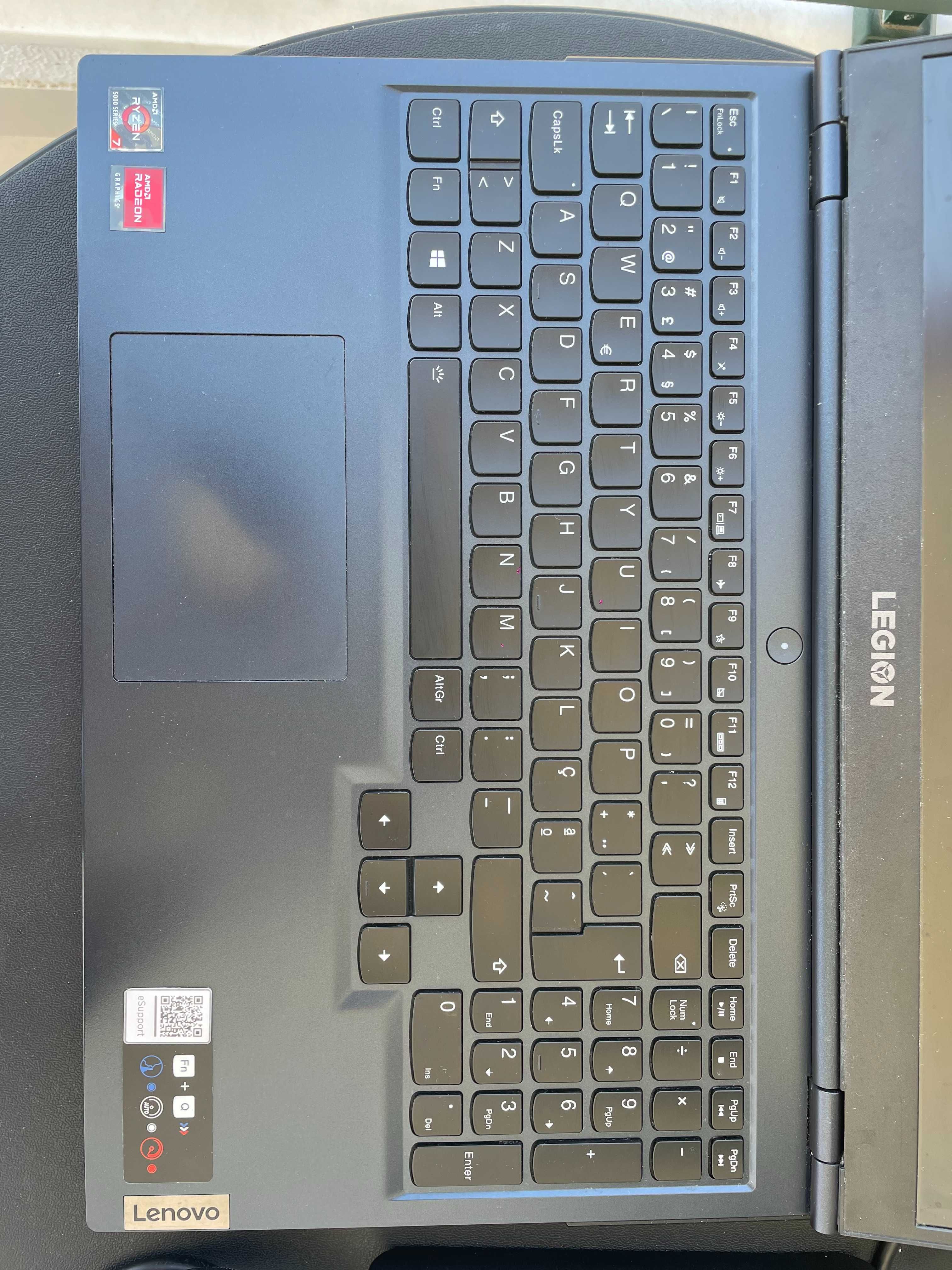 Lenovo Legion 5 (Ryzen 7, 3060, 1 TB, 16GB RAM) como novo