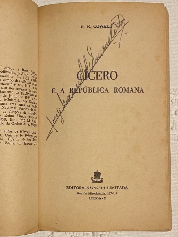 Cícero e a República Romana de F. Richard Cowel