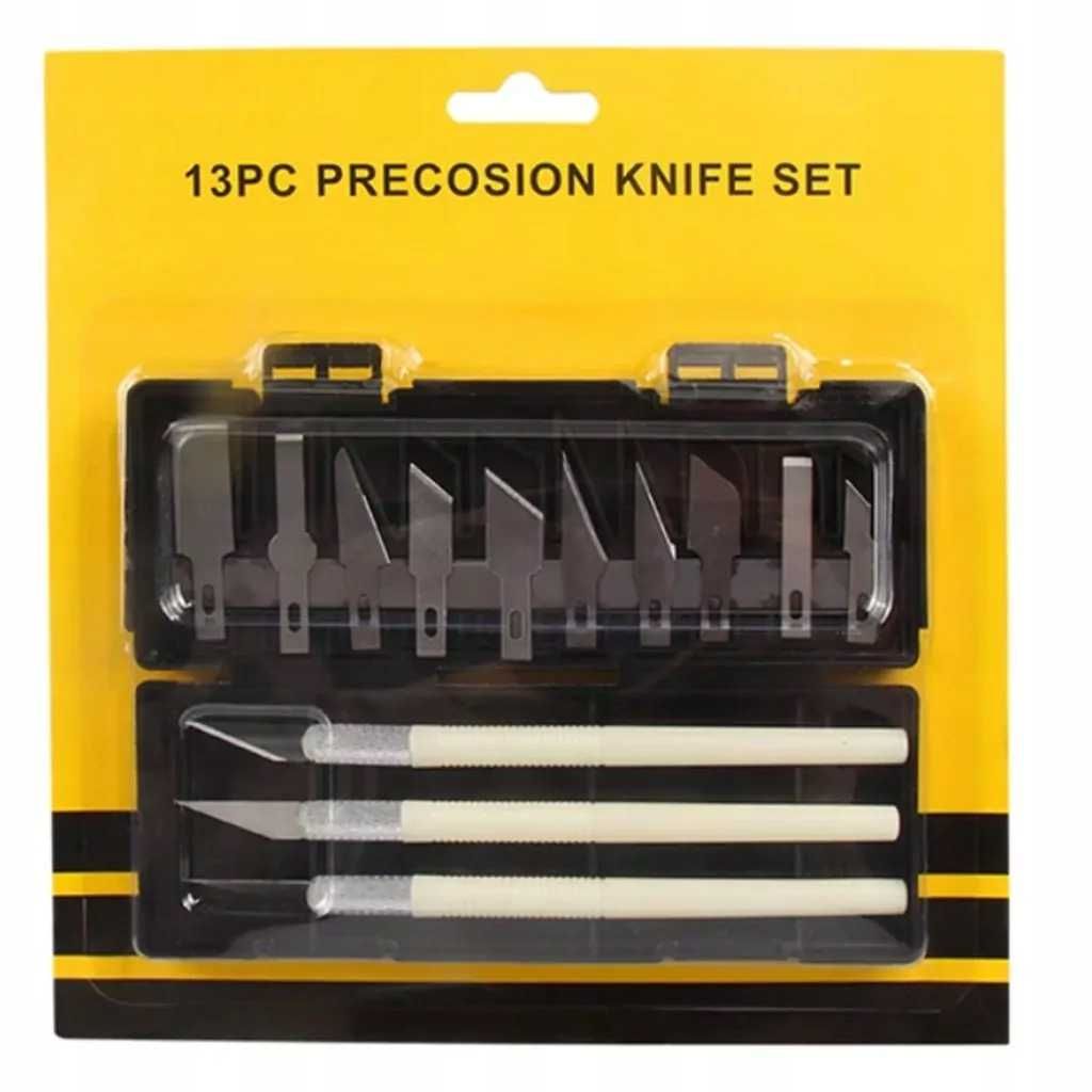 SKALPEL zestaw 16 elementów nóż nożyk modelarski skalpeli modelarskich