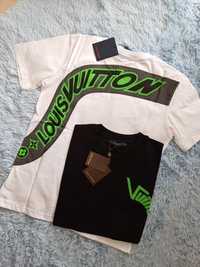 Nowa męska koszulka Louis Vuitton czarna xl