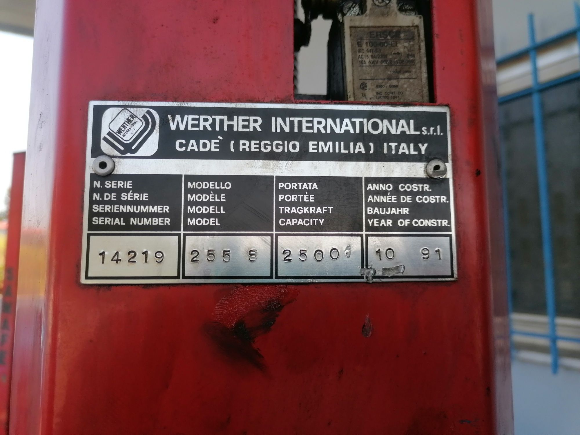 Elevador de 2 colunas Werther