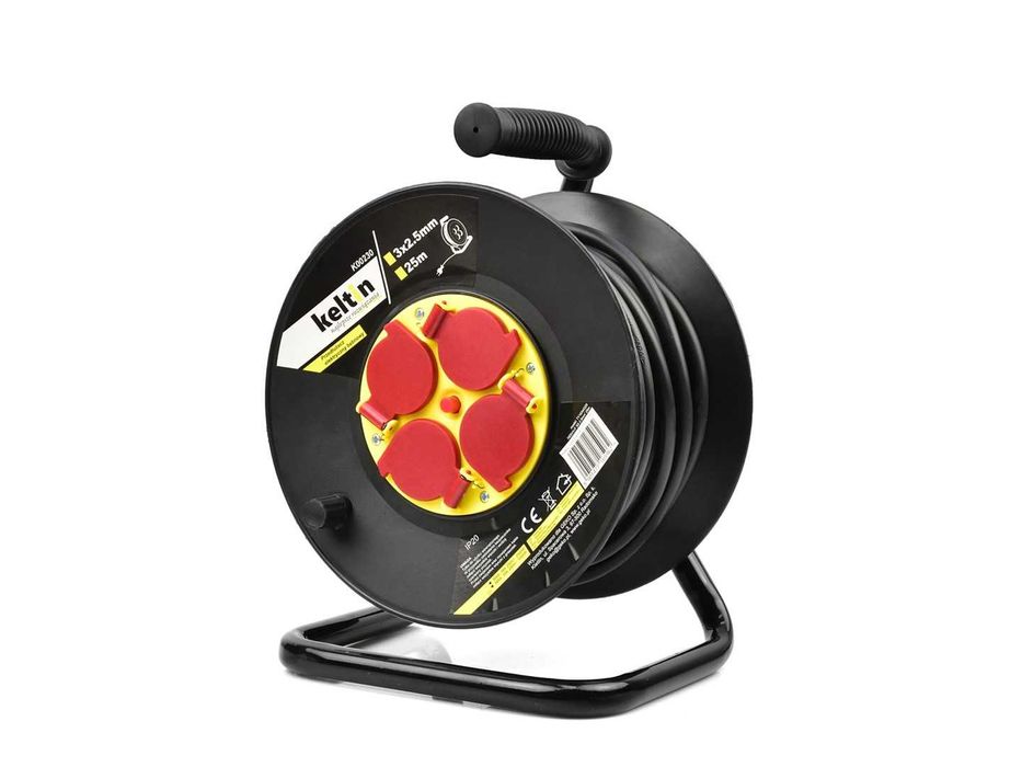 Przedłużacz elektryczny bębnowy KABEL 3x2,5 mm 25m 50m budowlany 2091