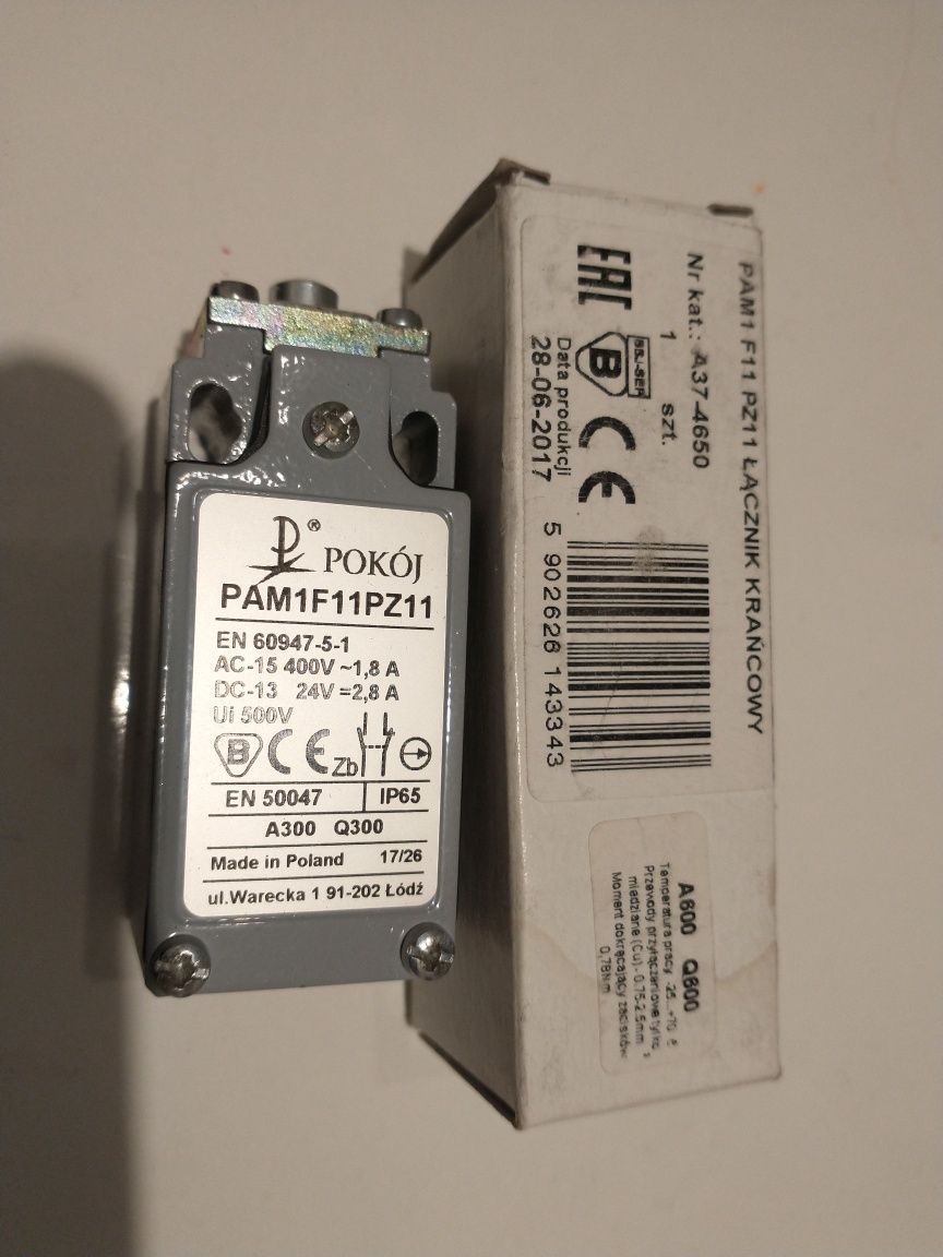 Łącznik krańcowy krańcówka PAM1 F11 PZ11 nowy