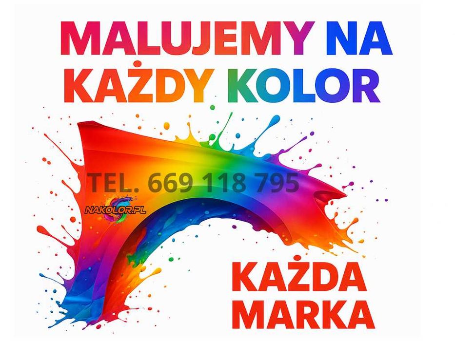 Nowy Błotnik samochodowy dowolny kolor marka, model prawy lewy wysyłka
