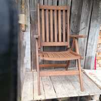 Krzesła ogrodowe drewniane rozkladane