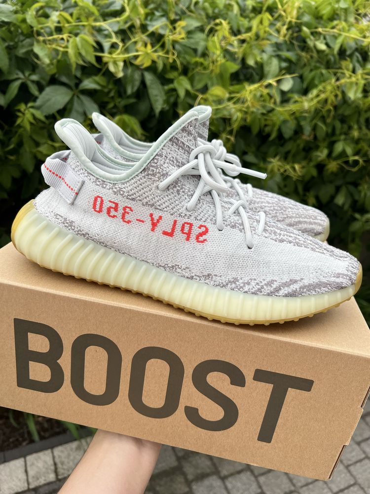 Adidas Yeezy Boost 350 V2 Blue Tint sneakersy niskie szare 44 2/3