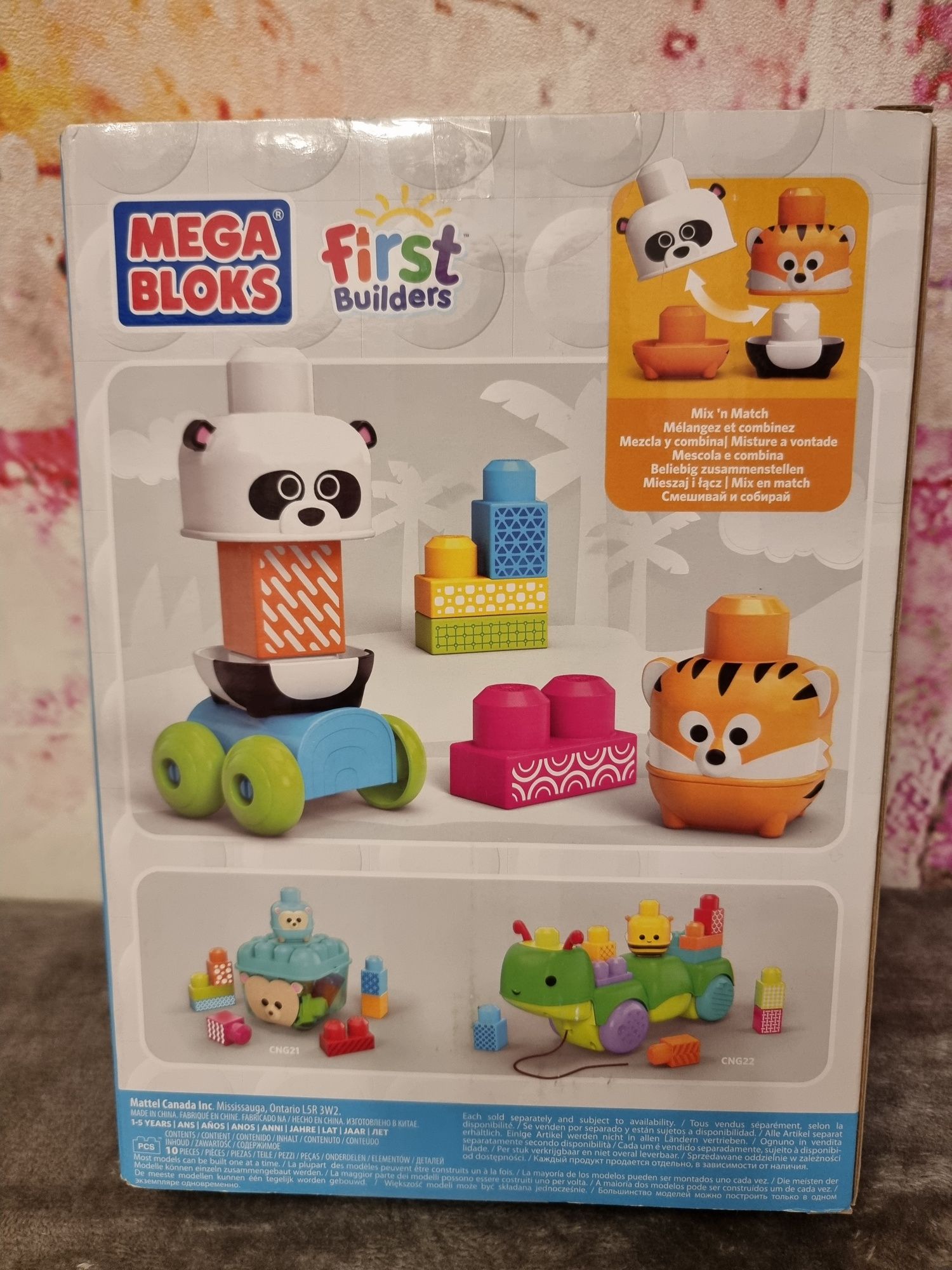 Klocki Mega Bloks przyjaciele lasu i zwierzęta z dżungli Dzień dziecka