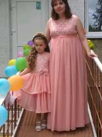 Плаття для мами(яка чекає дитину )і дівчинку