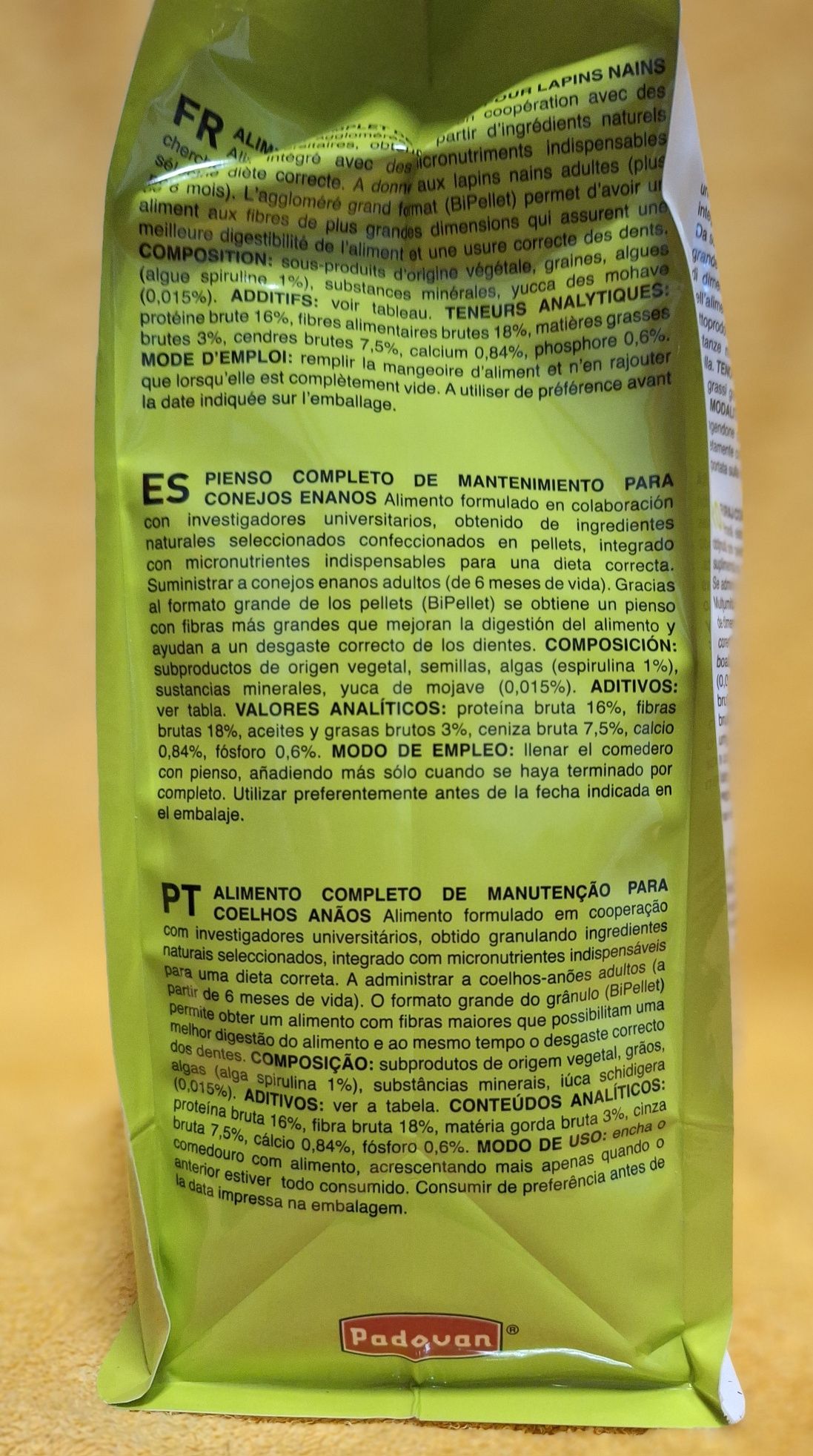 Ração para coelhos anões