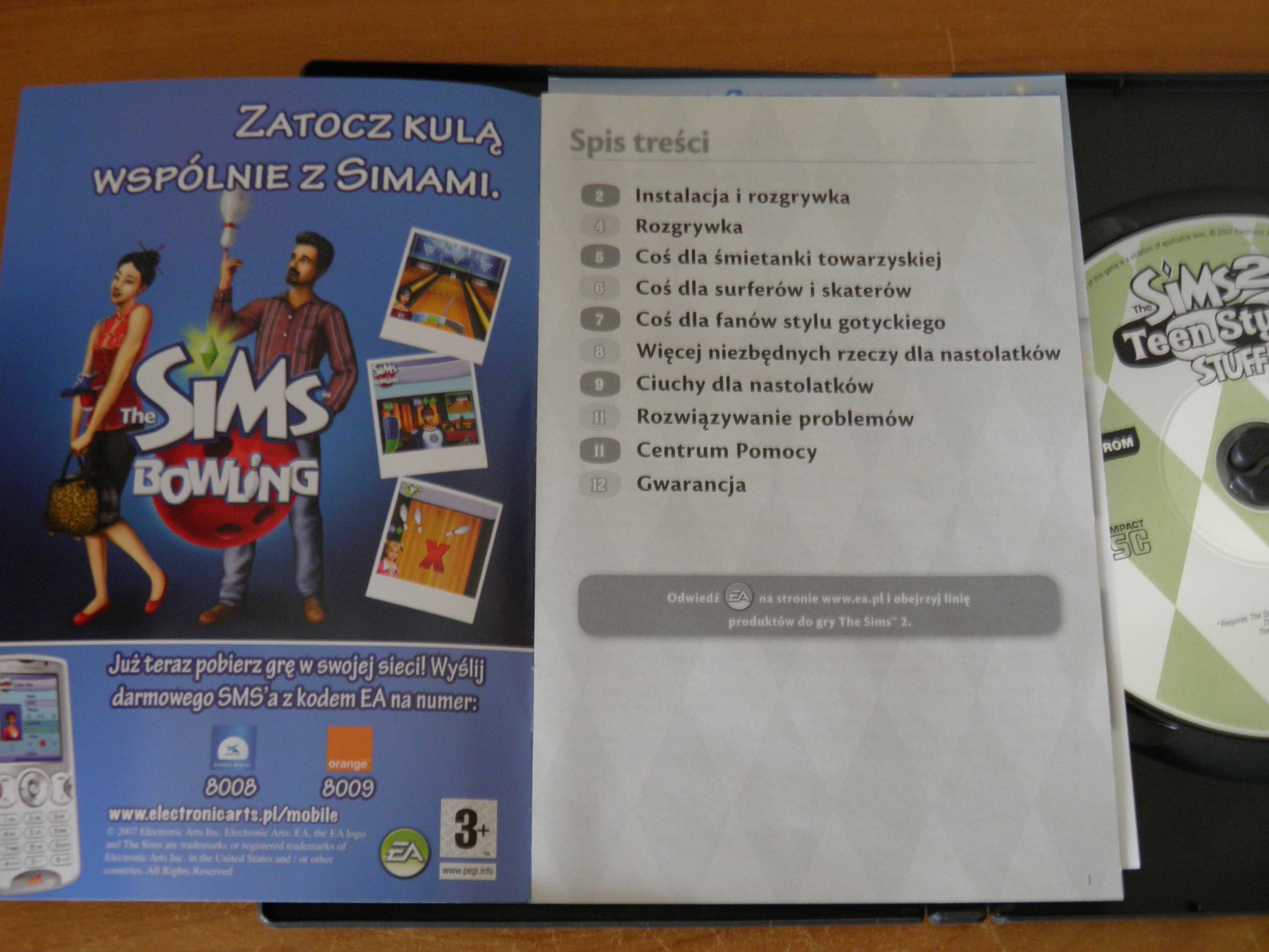 The Sims 2 Młodzieżowy Styl akcesoria PC