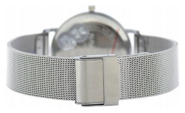Elegancki Srebrny Zegarek Naviforce Męski Damski Bransoleta Pudełko